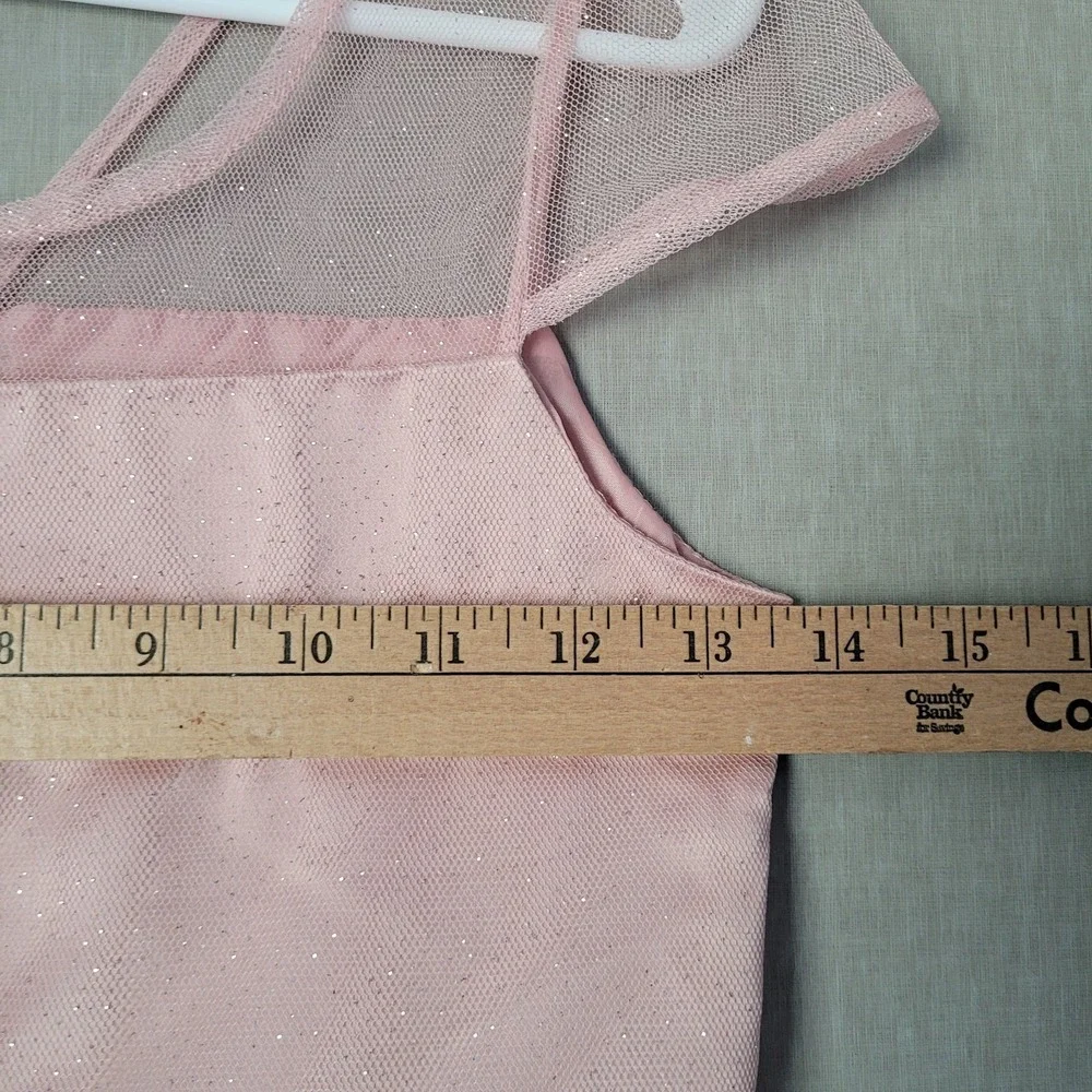 Nannette‎ Kids Girls Size 10 Dress Blush Pink 3D Rosette Tulle Formal Wedding